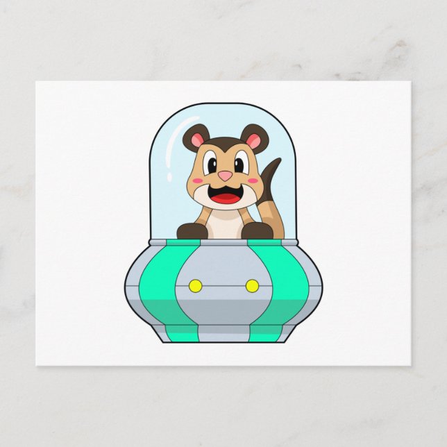 Postal Meerkat con submarino (Anverso)