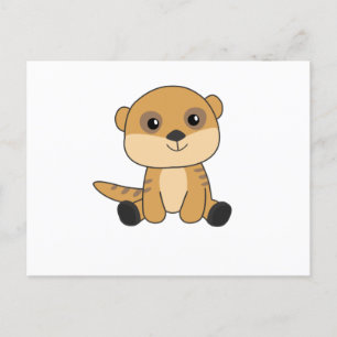 Postal Meerkat Dulces Animales Para Niños