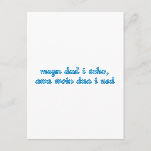 Postal megn dad i scho bayerisch Spruch bayrisch Bayern (Anverso)