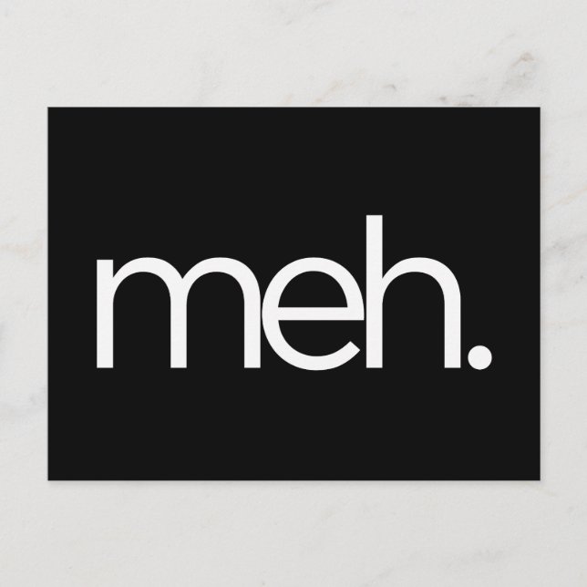Postal meh eh meh. (Anverso)