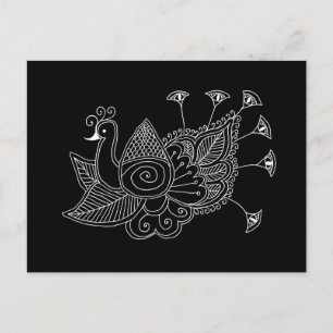 Postal Mehendi Peacock