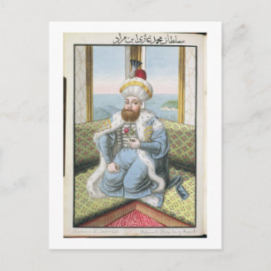 Postal Mehmed II (1432-81) llamado "Fatih", el conquistad