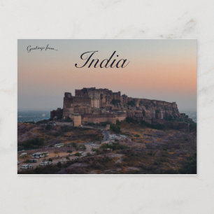 Postal Mehrangarh Fort Jodhpur Rajasthan India