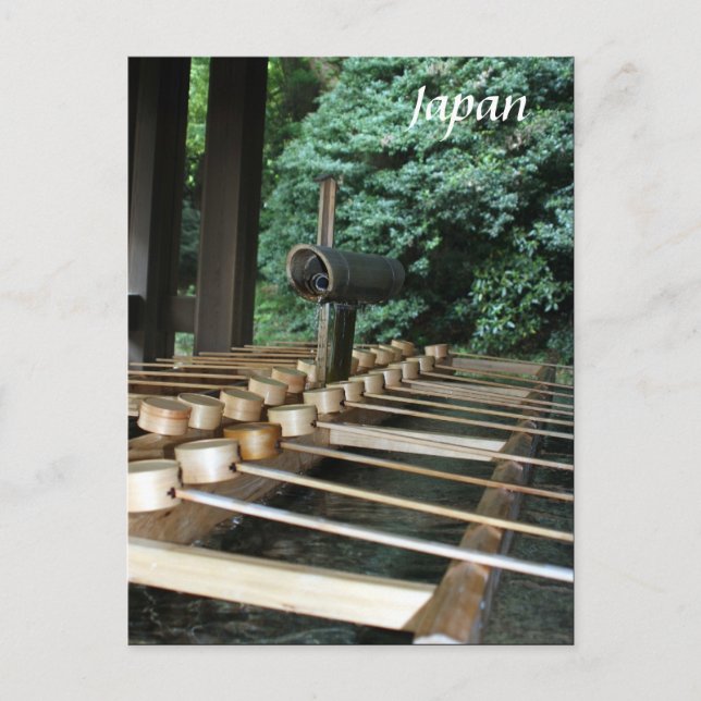 Postal meiji bamboo ladles (Anverso)