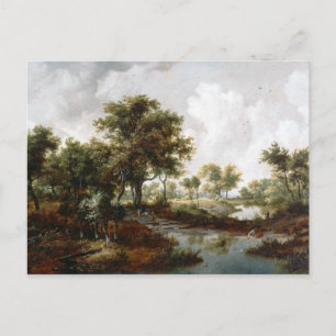 Postal Meindert Hobbema Un Paisaje De Madera