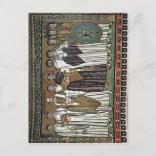 Postal Meister von San Vitale en Ravenna Chormosaiken en 
