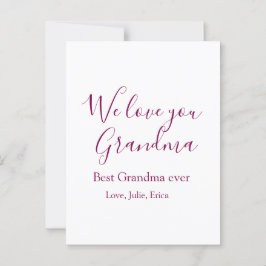 Postal mejor abuela jamás abuelos foto regalos clásicos