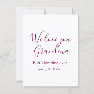 Postal mejor abuela jamás abuelos foto regalos clásicos