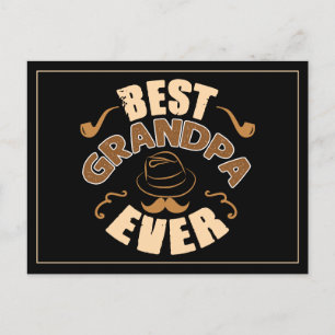 Postal Mejor Abuelo de la Historia - Gorra y Ilustracion