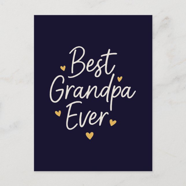 Postal mejor abuelo de todos  (Anverso)