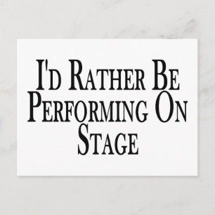 Postal Mejor actuar en el escenario