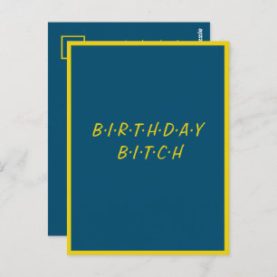 Postal Mejor amigo diversión FELIZ CUMPLEAÑOS simple pers