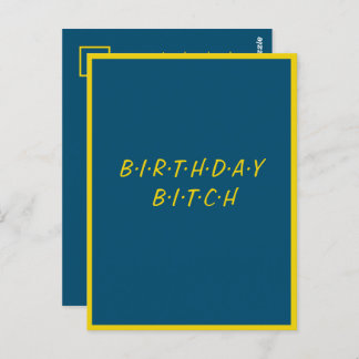 Postal Mejor amigo diversión FELIZ CUMPLEAÑOS simple pers