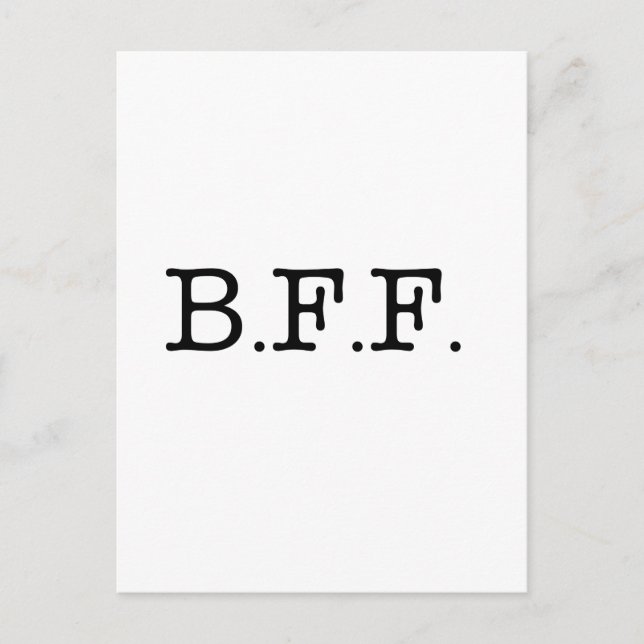 Postal Mejor Amigos para siempre (Anverso)