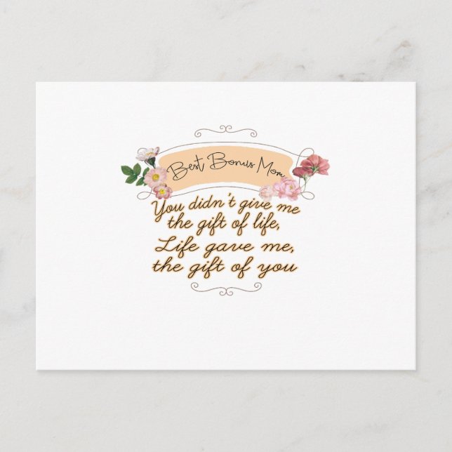 Postal Mejor Bono Mamá (Anverso)