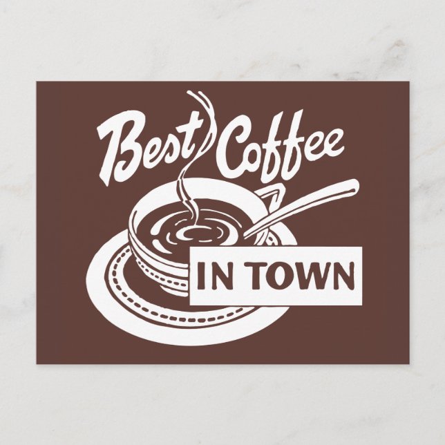 Postal ❝ mejor café de la ciudad ❞ (Anverso)