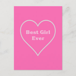 Postal Mejor chica de todas