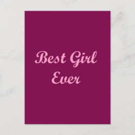 Postal Mejor chica de todas