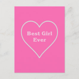 Postal Mejor chica jamás