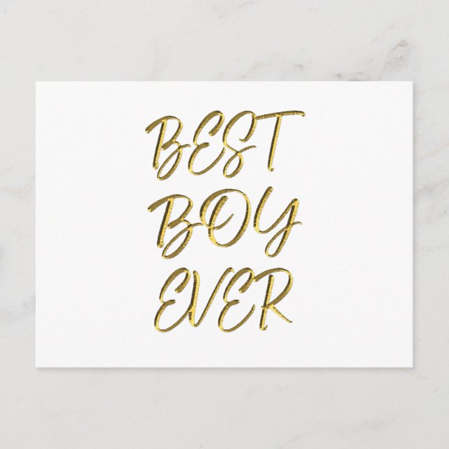 Postal Mejor chico de todos (Anverso)