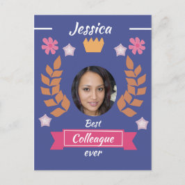 Postal mejor colega lindo de todos - trabajo 