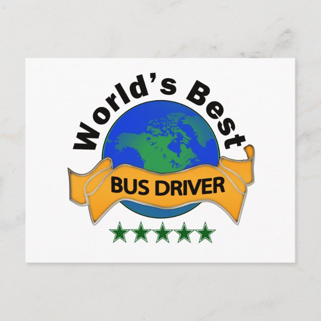 Postal Mejor Conductor de Autobuses del Mundo (Anverso)