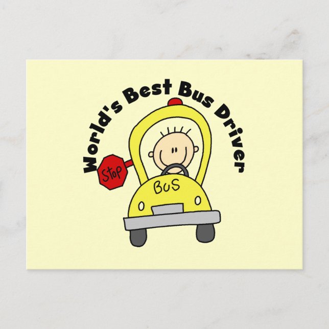 Postal Mejor Conductor de Autobuses del Mundo (Anverso)