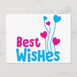 Postal MEJOR DESEO con globos de corazón de amor