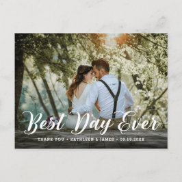 Postal Mejor Día de la Historia | Foto boda Gracias