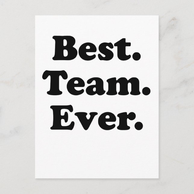 Postal Mejor equipo de la historia (Anverso)