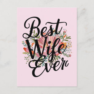 Postal Mejor esposa del mundo 