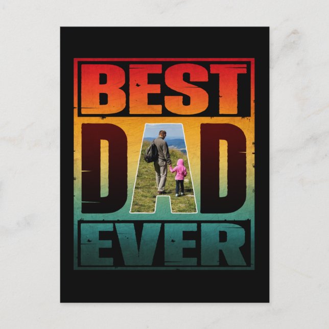 POSTAL MEJOR FOTO PERSONALIZADA DEL DÍA DE LOS PADRES (Anverso)