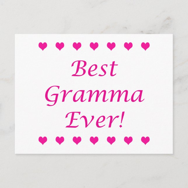 Postal Mejor Gramma (Anverso)