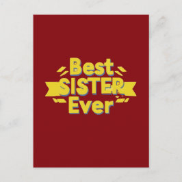 Postal Mejor hermana del mundo