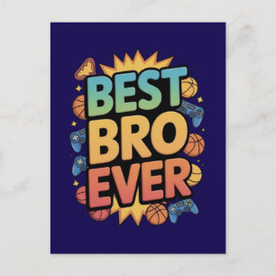 Postal Mejor Hermano de Todos los Tiempos