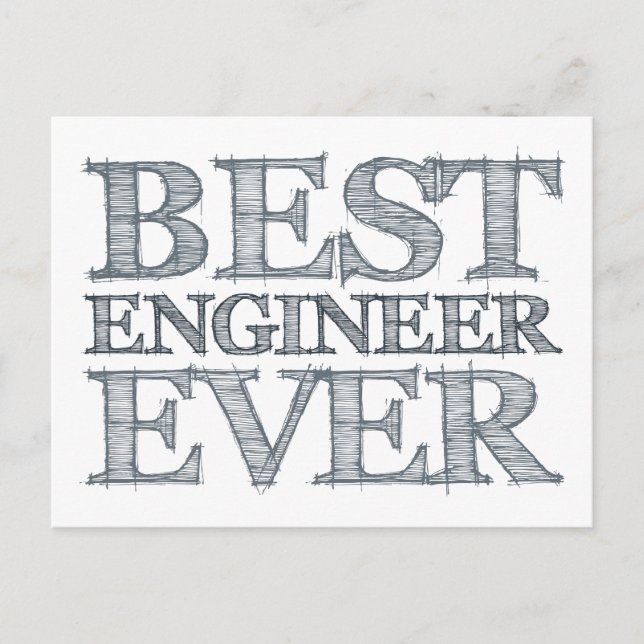 Postal Mejor Ingeniero de la Historia (Anverso)