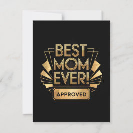 Postal Mejor Mamá del Mundo, Aprobado - Diseño de Texto D