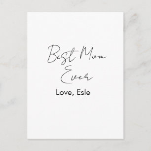 Postal mejor mamá del mundo día de las madres nombre fech