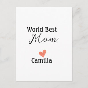 Postal Mejor mamá del mundo feliz día de la madre abuela 