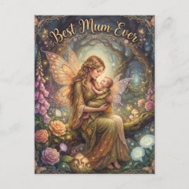 Postal "Mejor Mamá del Mundo" Ilustración Mágica de Fanta