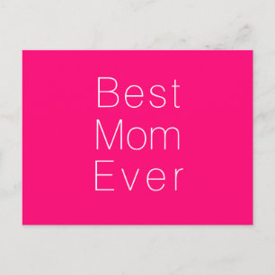 Postal Mejor Mamá, Día de la Madre, Madre minimalista fuc