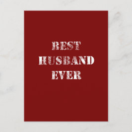 Postal Mejor marido de todos los tiempos