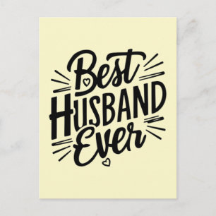 Postal Mejor marido de todos los tiempos 