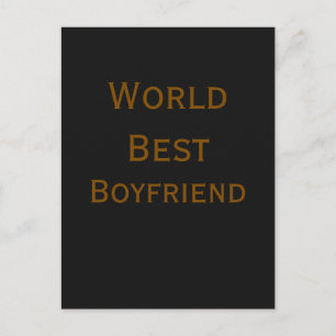 Postal Mejor marido novio hombre del mundo día de San Val