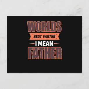 Postal Mejor padre del mundo quiero decir padre - Mejor p