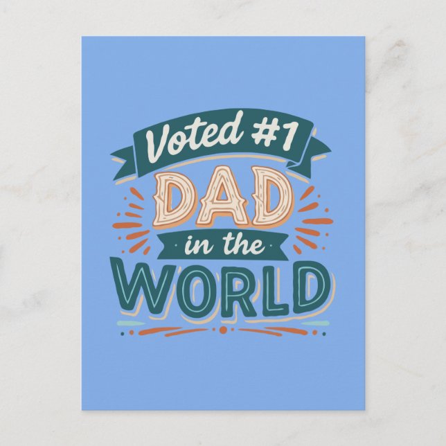 Postal Mejor Papá (Anverso)