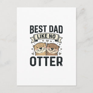 Postal Mejor Papá Como Ningún Otro Cute Día del Padre Dis