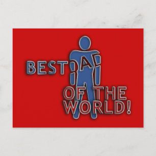POSTAL MEJOR PAPÁ DEL MUNDO