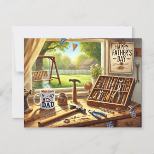 Postal mejor papá del mundo, feliz Día del Padre