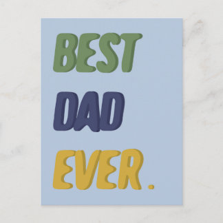 Postal Mejor Papá del Mundo Feliz Día del Padre Feliz Cum
